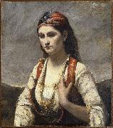 Jean-Baptiste Camille Corot Young Woman of Albano painting